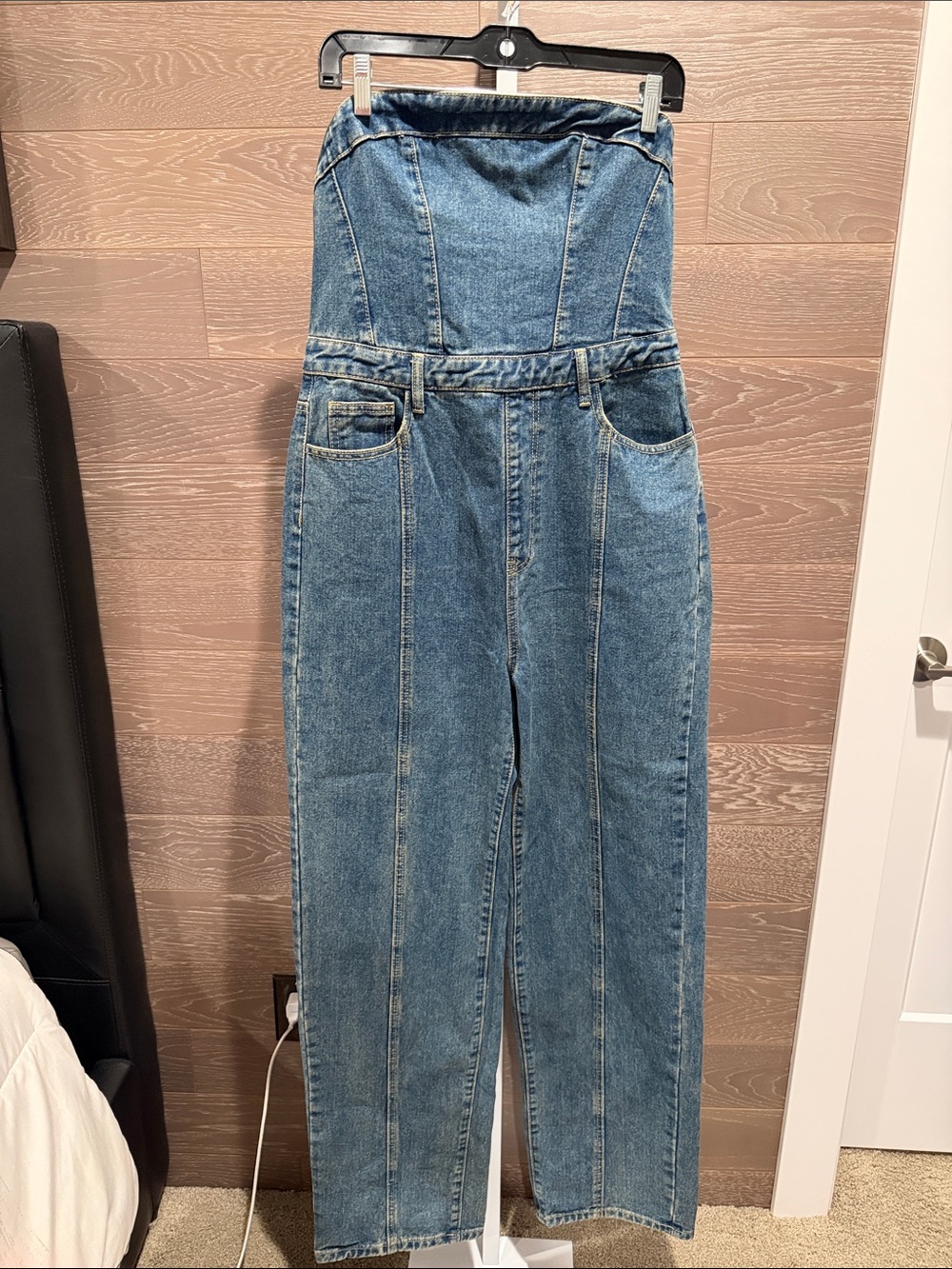 Denim Vintage Wash Jumpsuit
